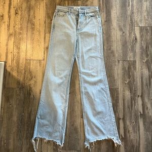 Bare worn like new GRLFRND Carla jeans